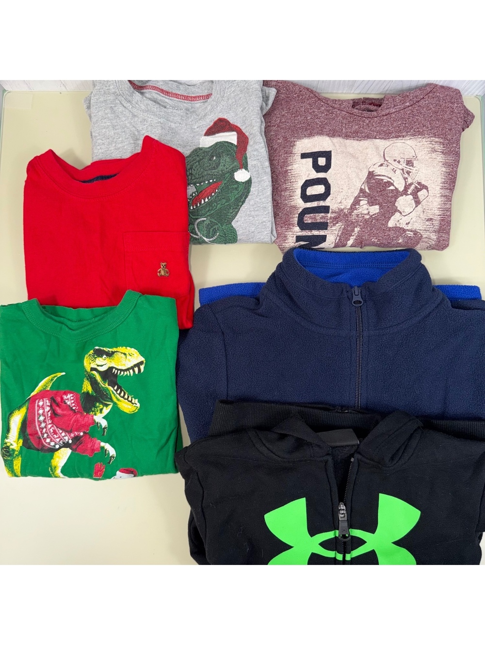 Boys XS 4/5 Clothing Lot GAP UA Carters TCP 6 Pieces